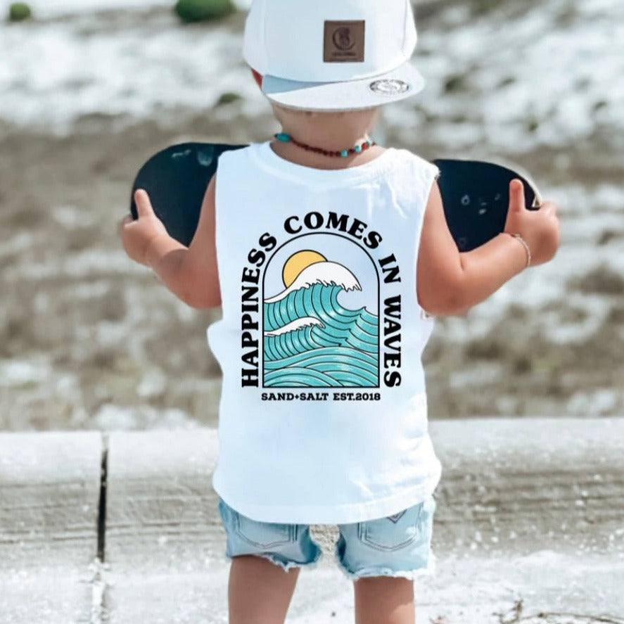 Happiness Comes in Waves Singlet